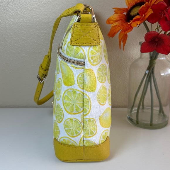 LIKE NEW Dooney & Bourke Citrus Delight Crossbody / Shoulder Bag with strap - Picture 3 of 13